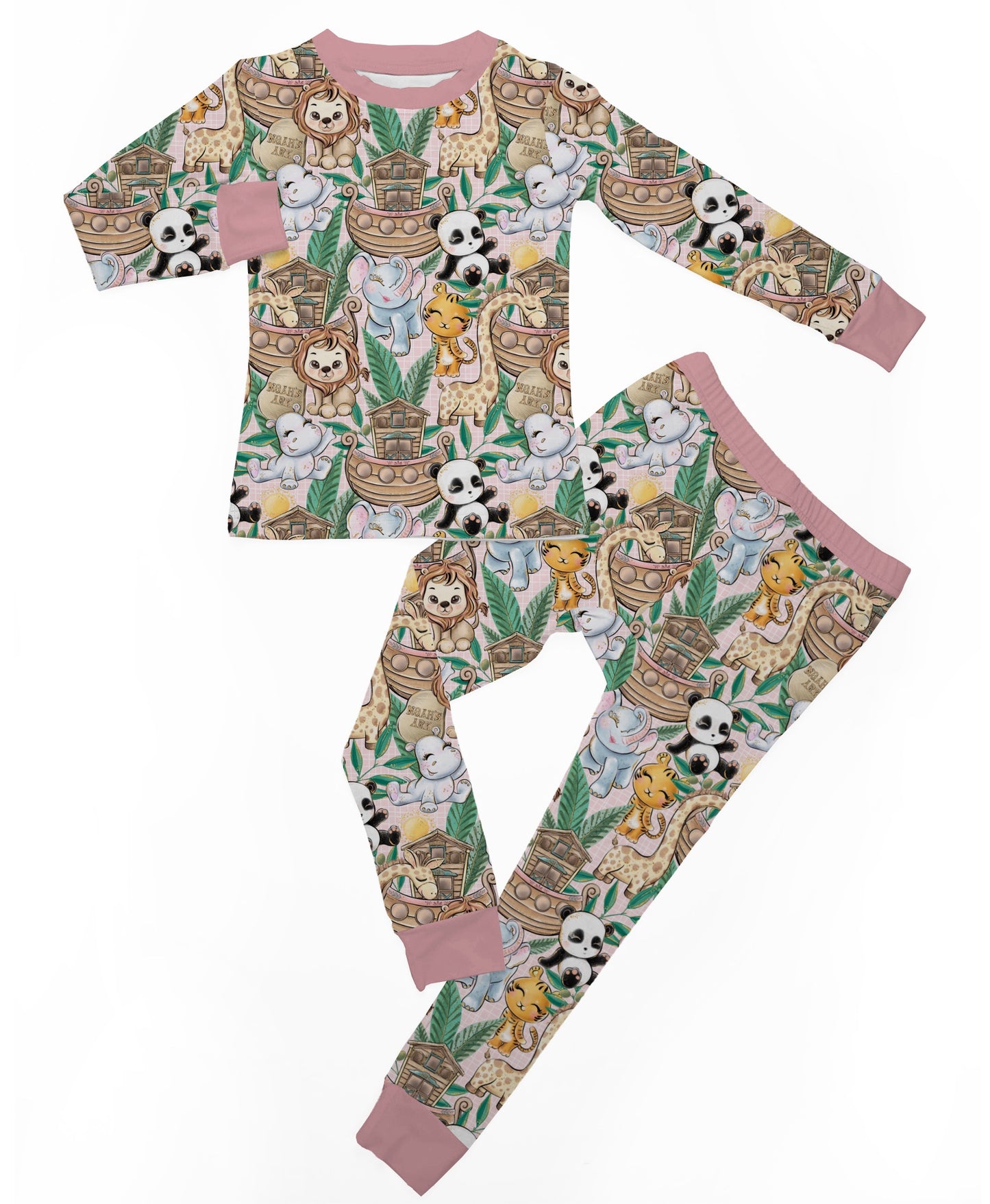 Pink Noah’s Ark 2 piece PJ