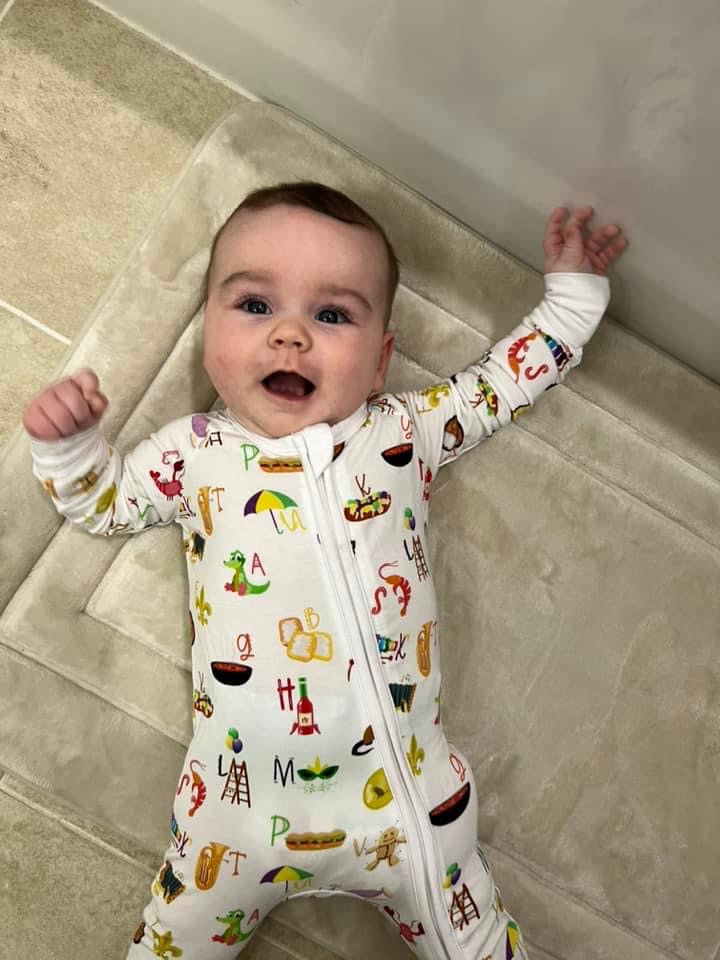 Cajun ABC Baby Romper