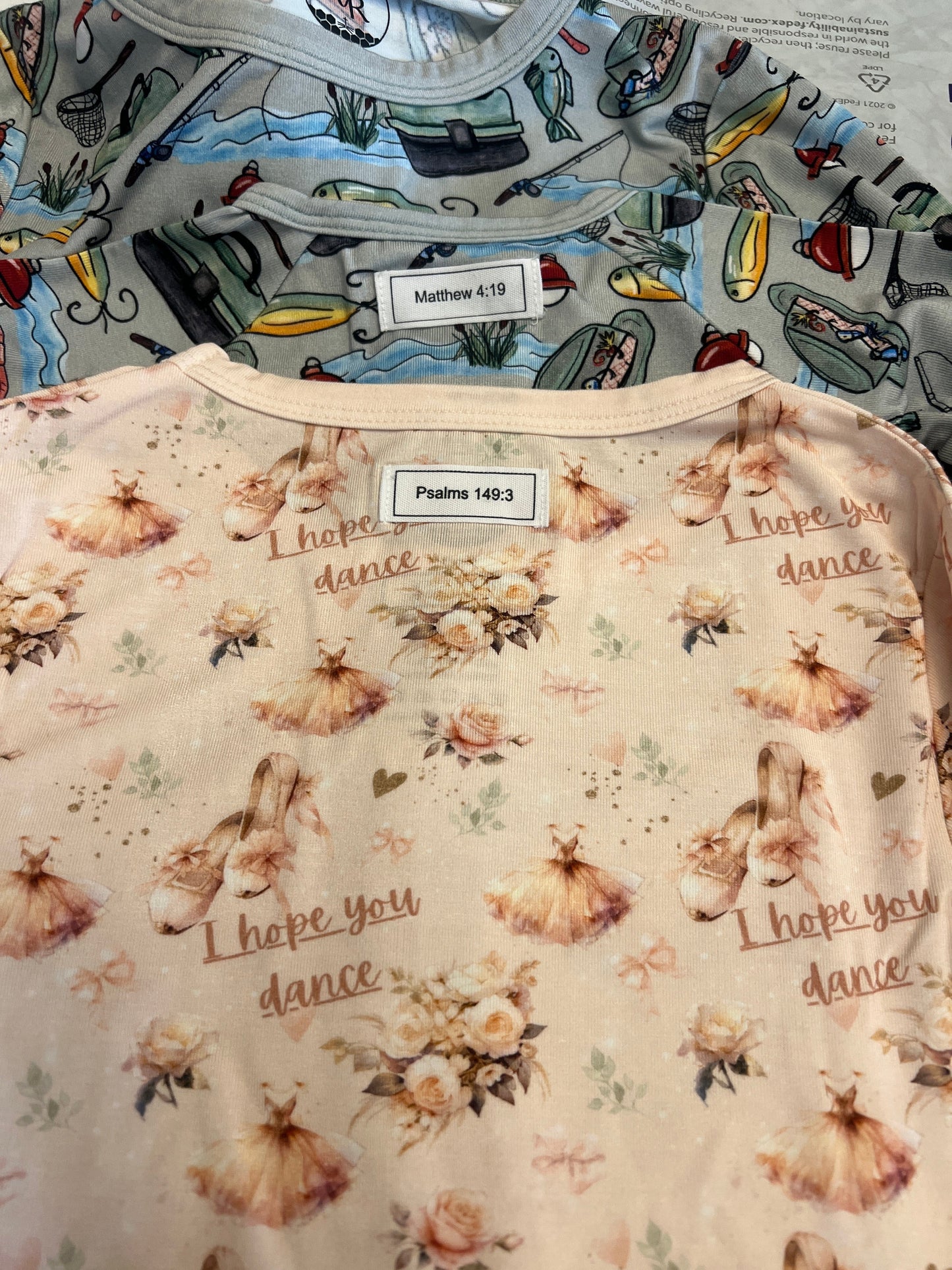 I hope you dance long sleeve 2 piece pajamas