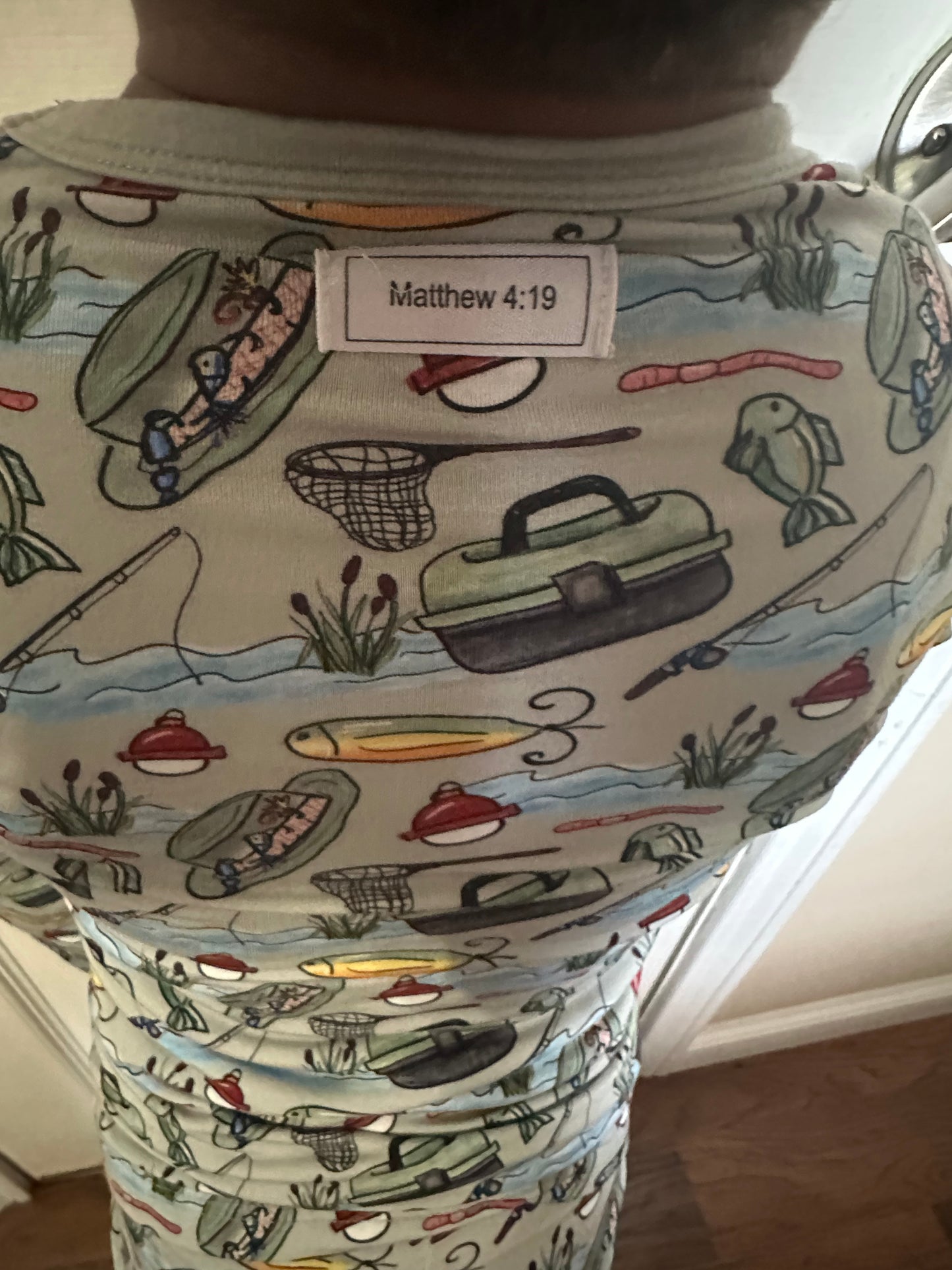 Fishers of Men 2 piece long sleeve PJ